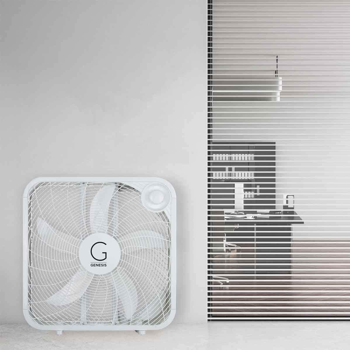 Ventilador de caja Genesis 50,8 cm 3 velocidades blanco G20BOX-WHT