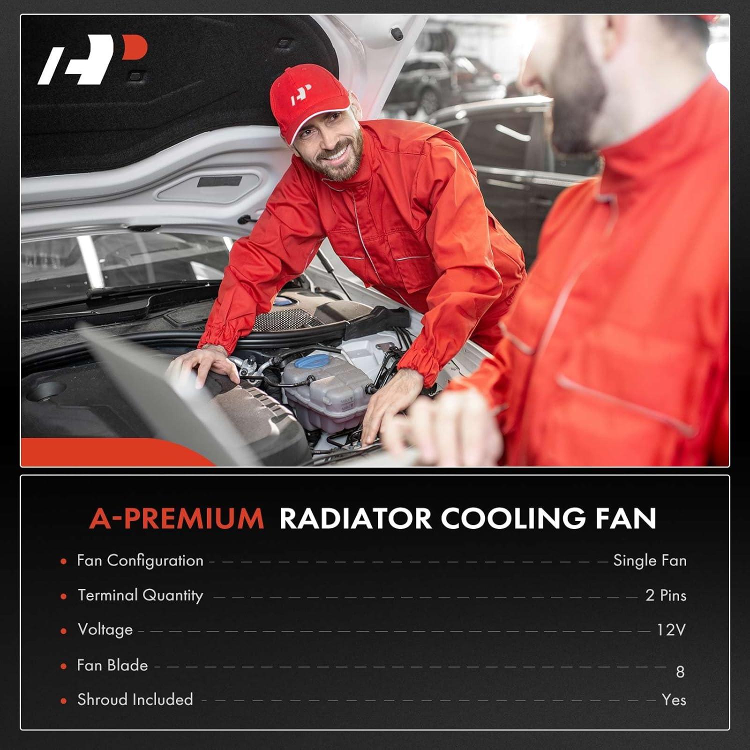 Ventilador de Refrigeración A-Premium para Ford Focus 2012-2018