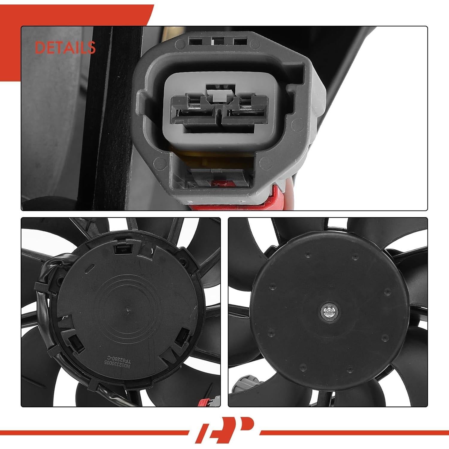 Ventilador de Refrigeración A-Premium para Ford Focus 2012-2018