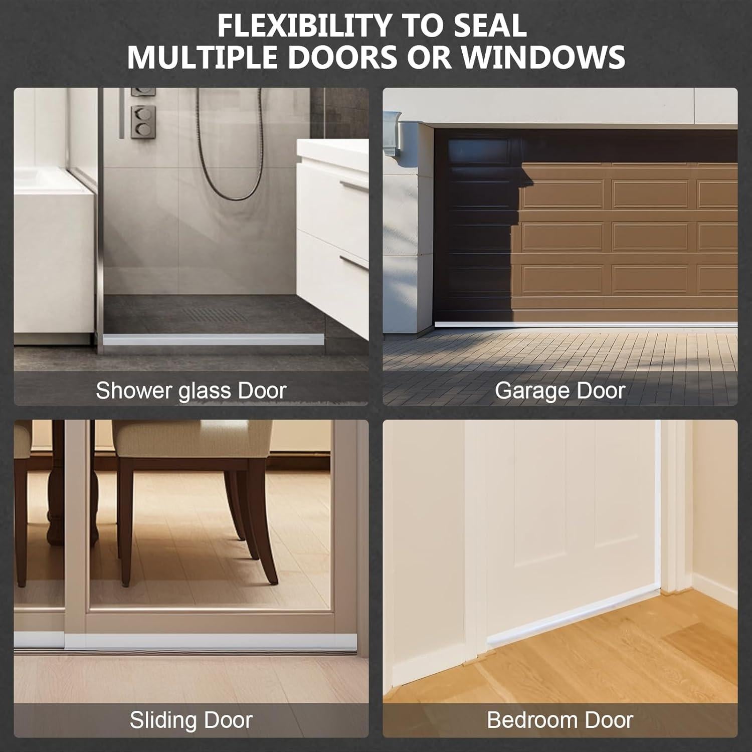 Tira de Sellado de Silicona Bruiefpap 3.48 cm x 3.05 m Transparente