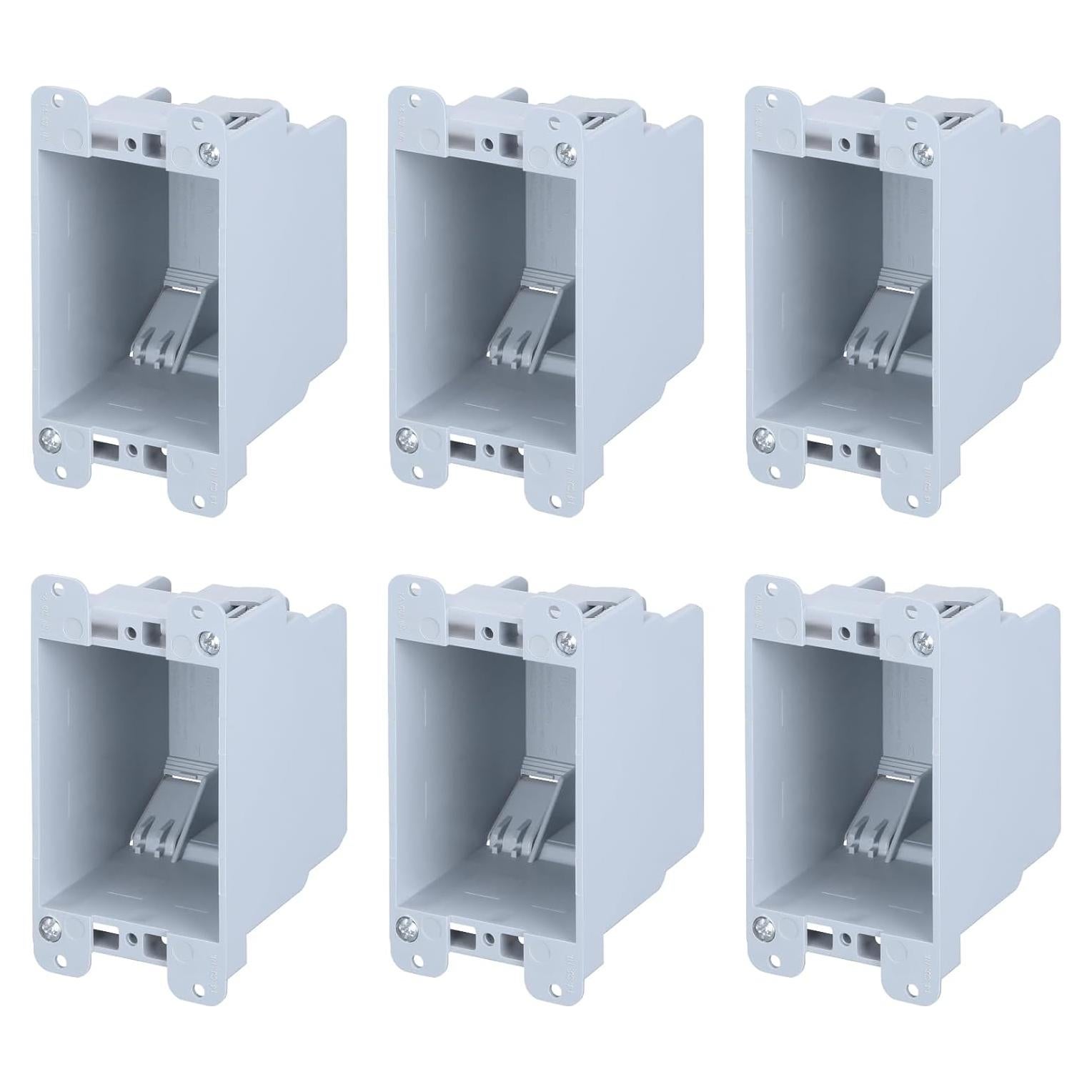 Caja de Salida Eléctrica LEONLITE 14 Pulgadas Estándar PVC - 6 Unidades