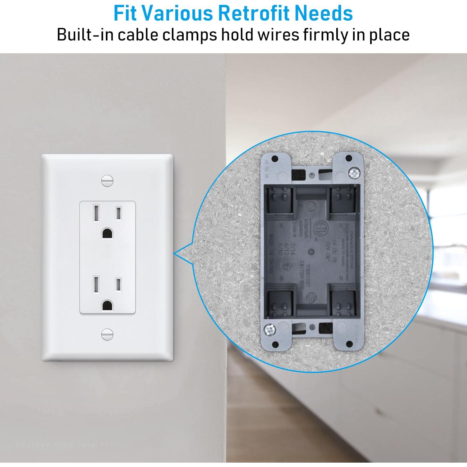 Caja de Salida Eléctrica LEONLITE 14 Pulgadas Estándar PVC - 6 Unidades