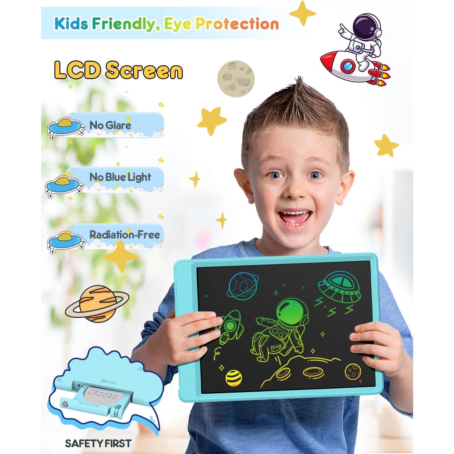 Tableta de Escritura LCD FLUESTON 10" Azul para Niños