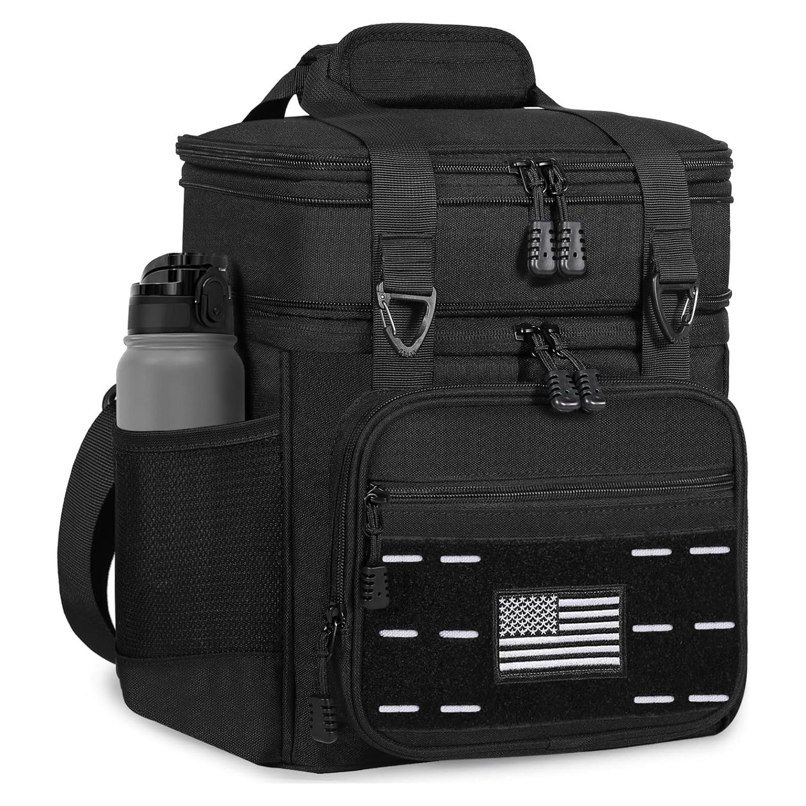 Caja de Almuerzo Táctica TENKIST 16L con Bandera Americana