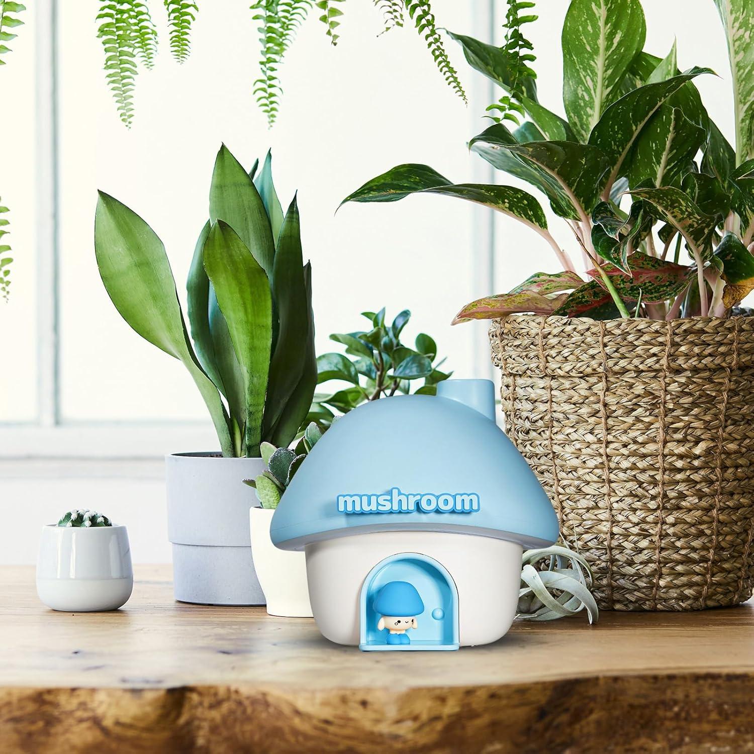 Humidificador Mini Portátil Genérico 300ml Luz Nocturna Azul