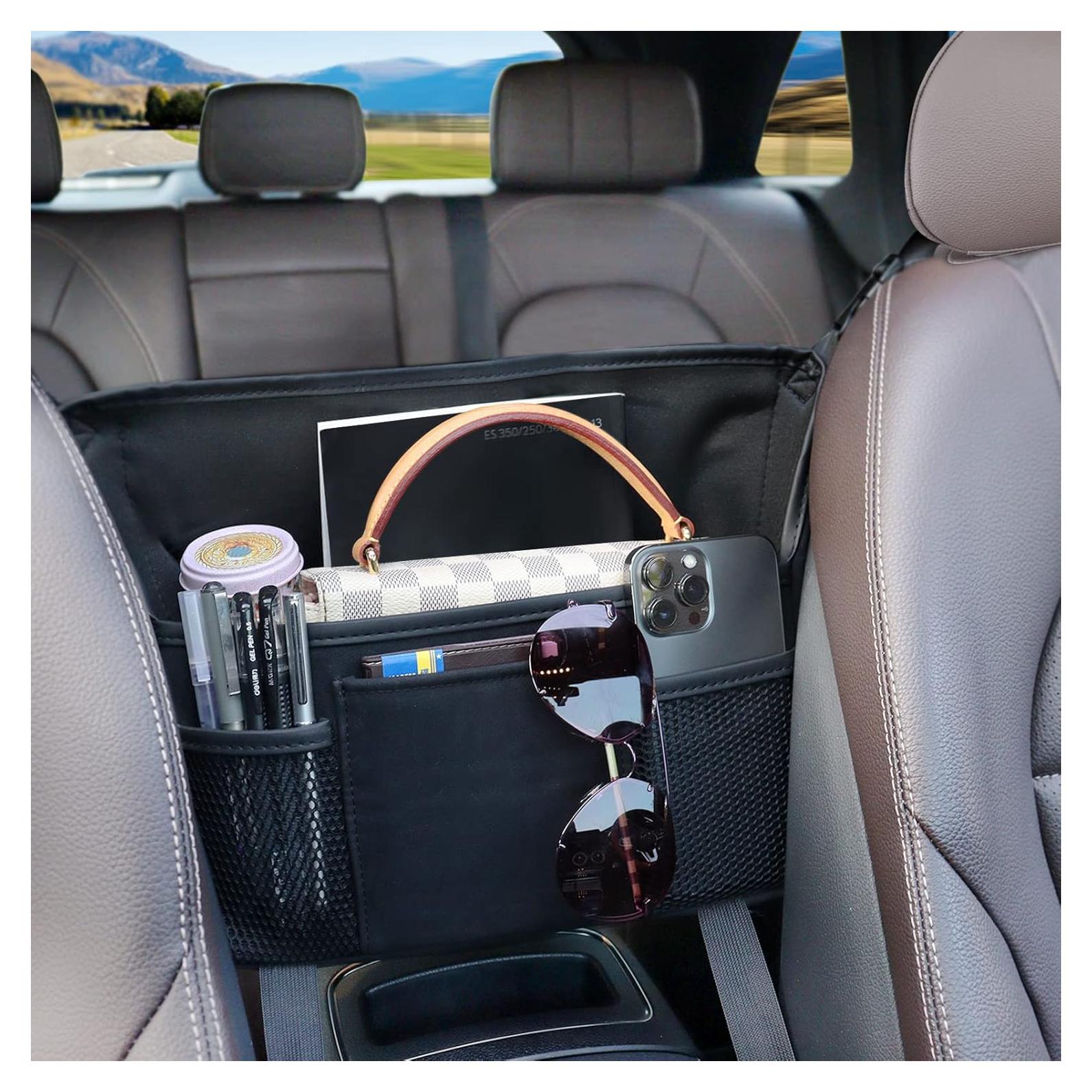 Soporte de bolso de coche Donpeshe negro 7 compartimentos