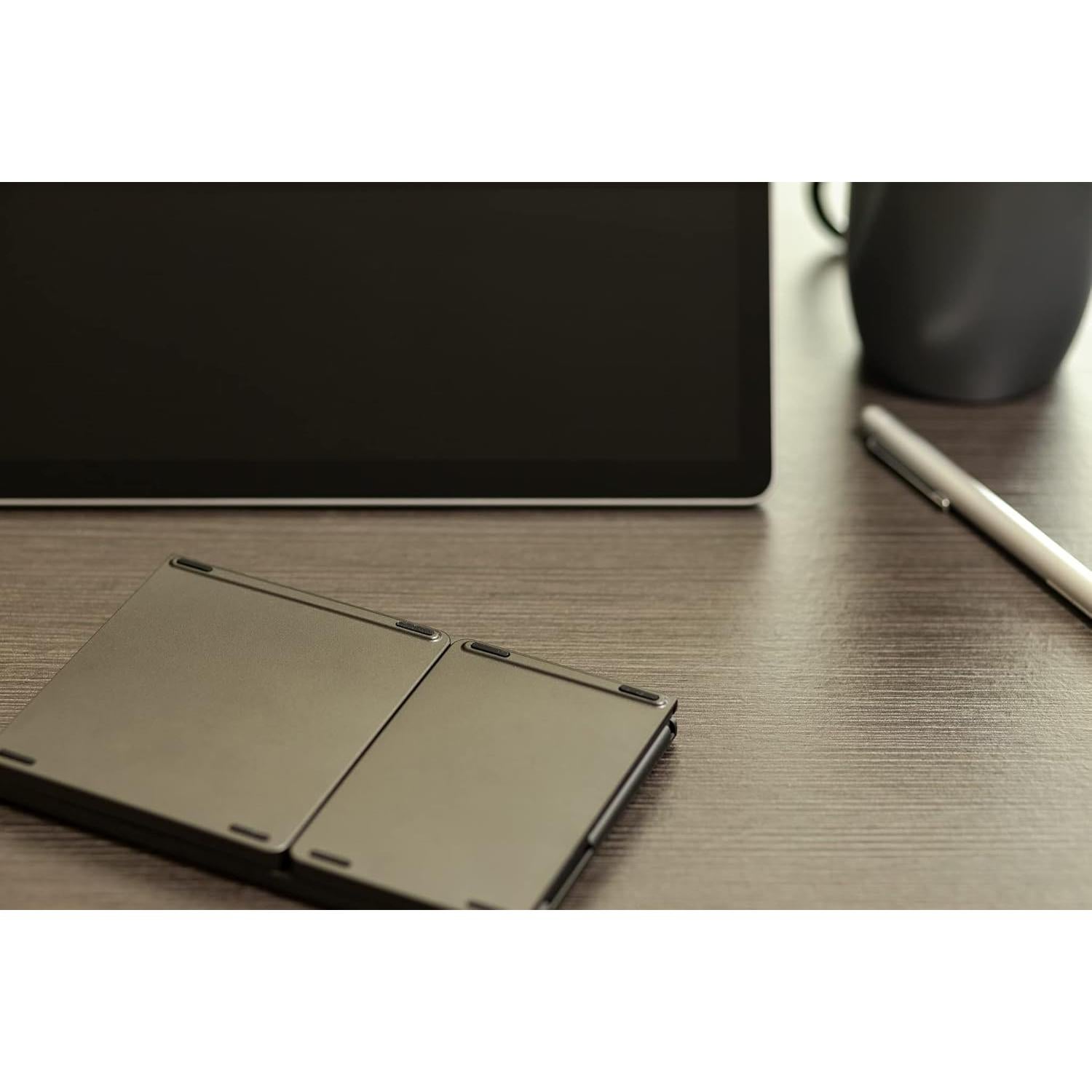 Teclado Inalámbrico Plegable Ares Bluetooth Ultra Delgado Negro