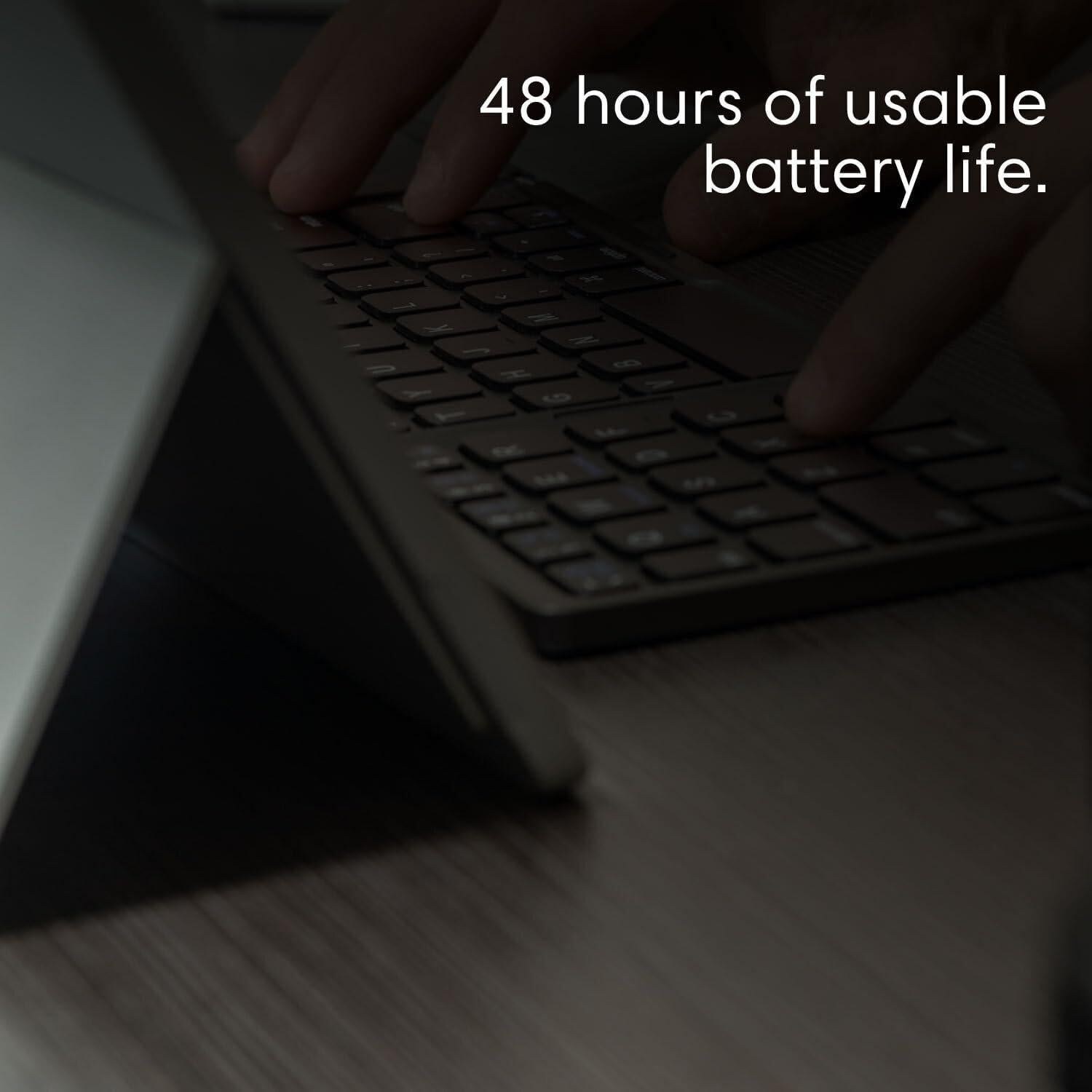 Teclado Inalámbrico Plegable Ares Bluetooth Ultra Delgado Negro