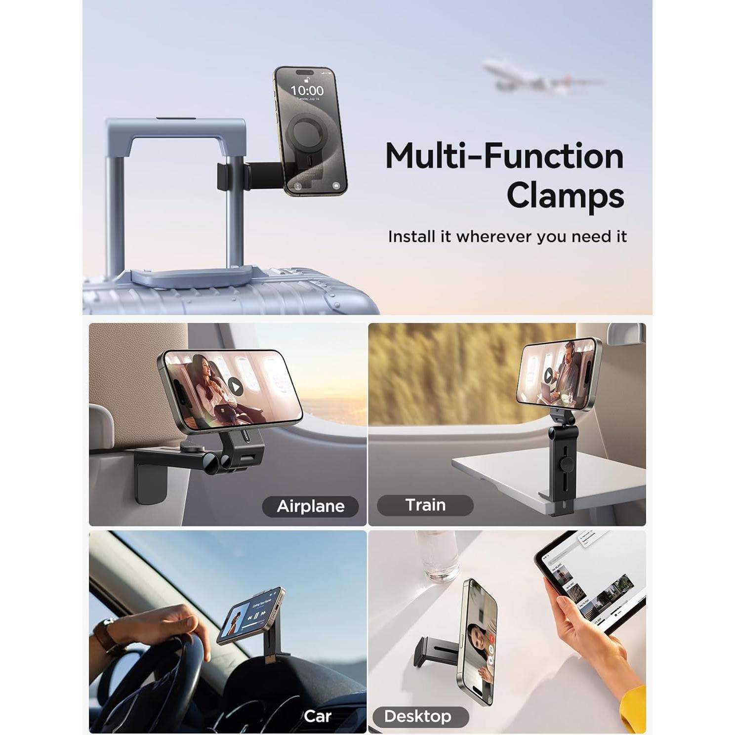 Soporte de Teléfono para Avión JOYROOM Magsafe Negro