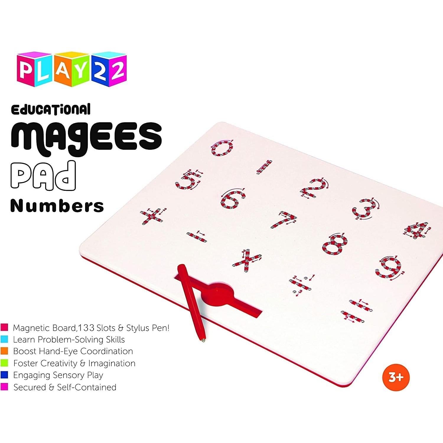 Tablero Magnético Play22 30x25 cm Educativo para Niños