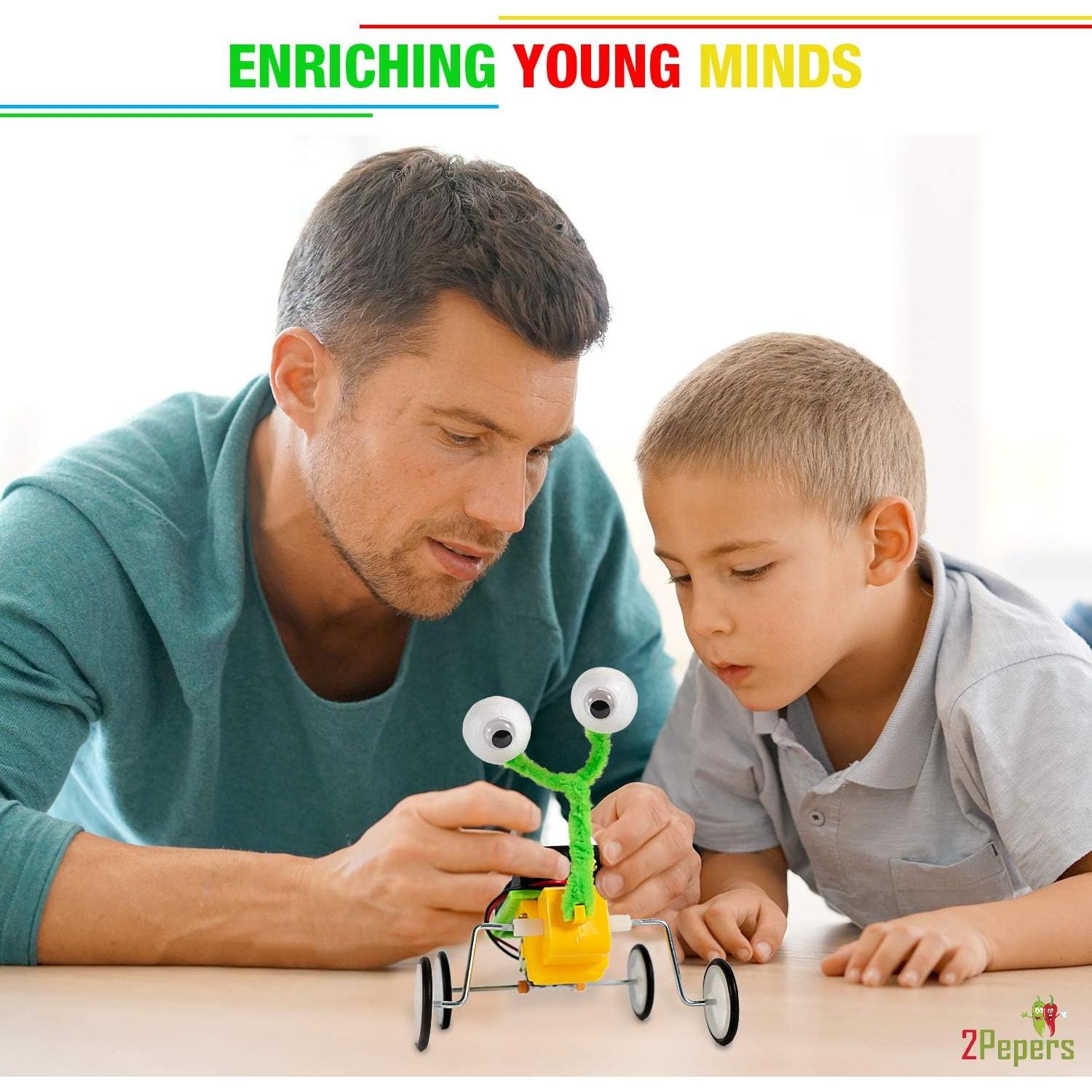 Kit de Ciencia Robótica 2Pepers para Niños 8-12 Años - 3 Proyectos STEM