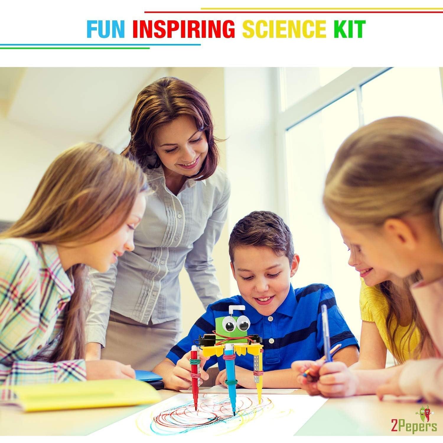 Kit de Ciencia Robótica 2Pepers para Niños 8-12 Años - 3 Proyectos STEM