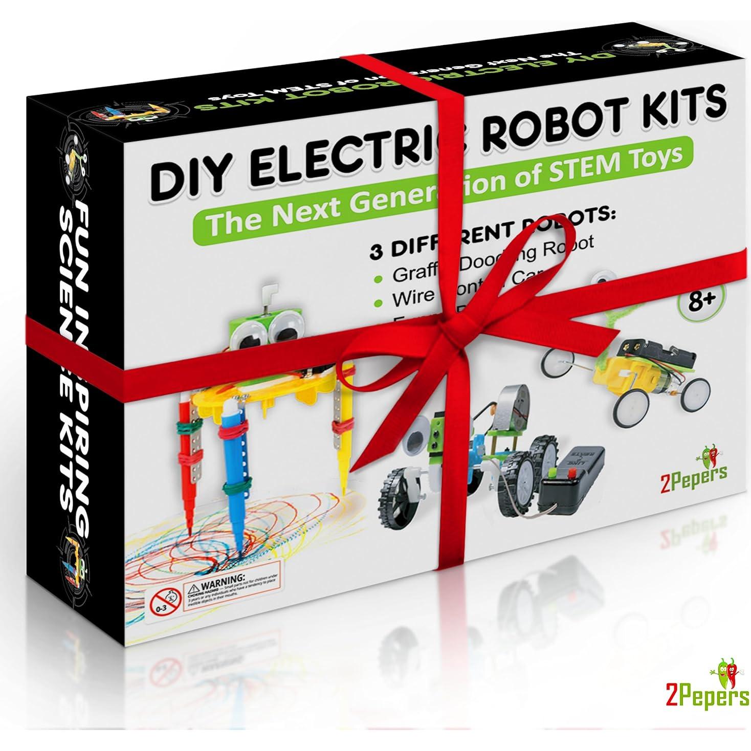 Kit de Ciencia Robótica 2Pepers para Niños 8-12 Años - 3 Proyectos STEM