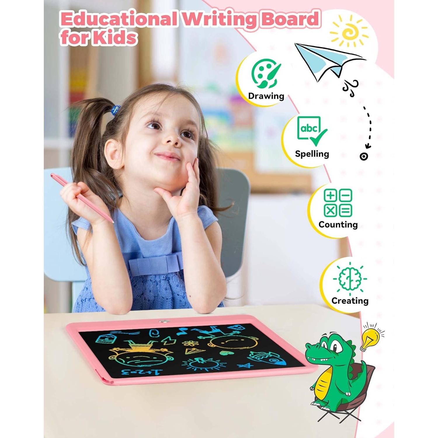 KOKODI Tableta de Escritura LCD 30.5 cm Rosa para Niños