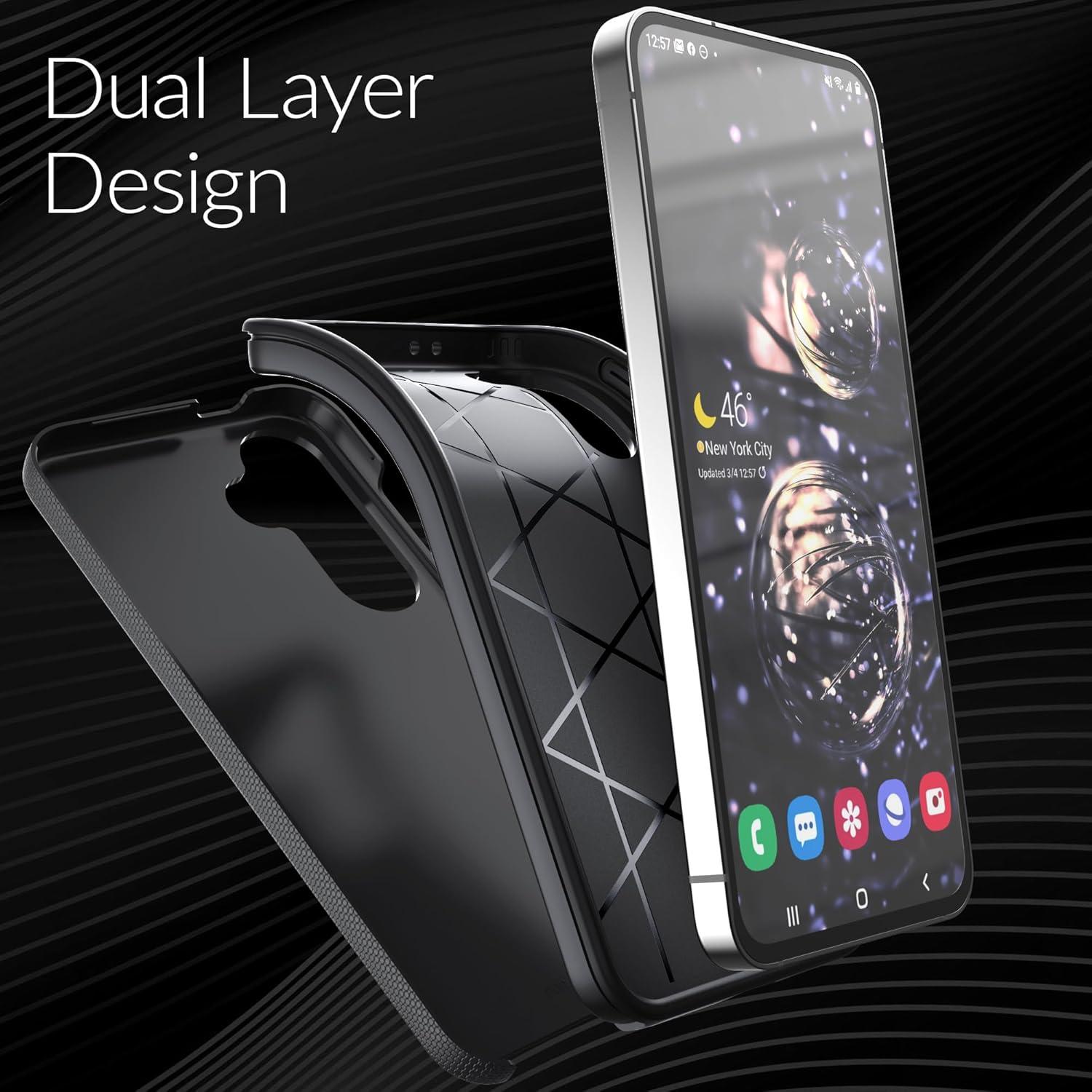 Funda Dual Guard Crave para Samsung Galaxy S24 FE - Negro