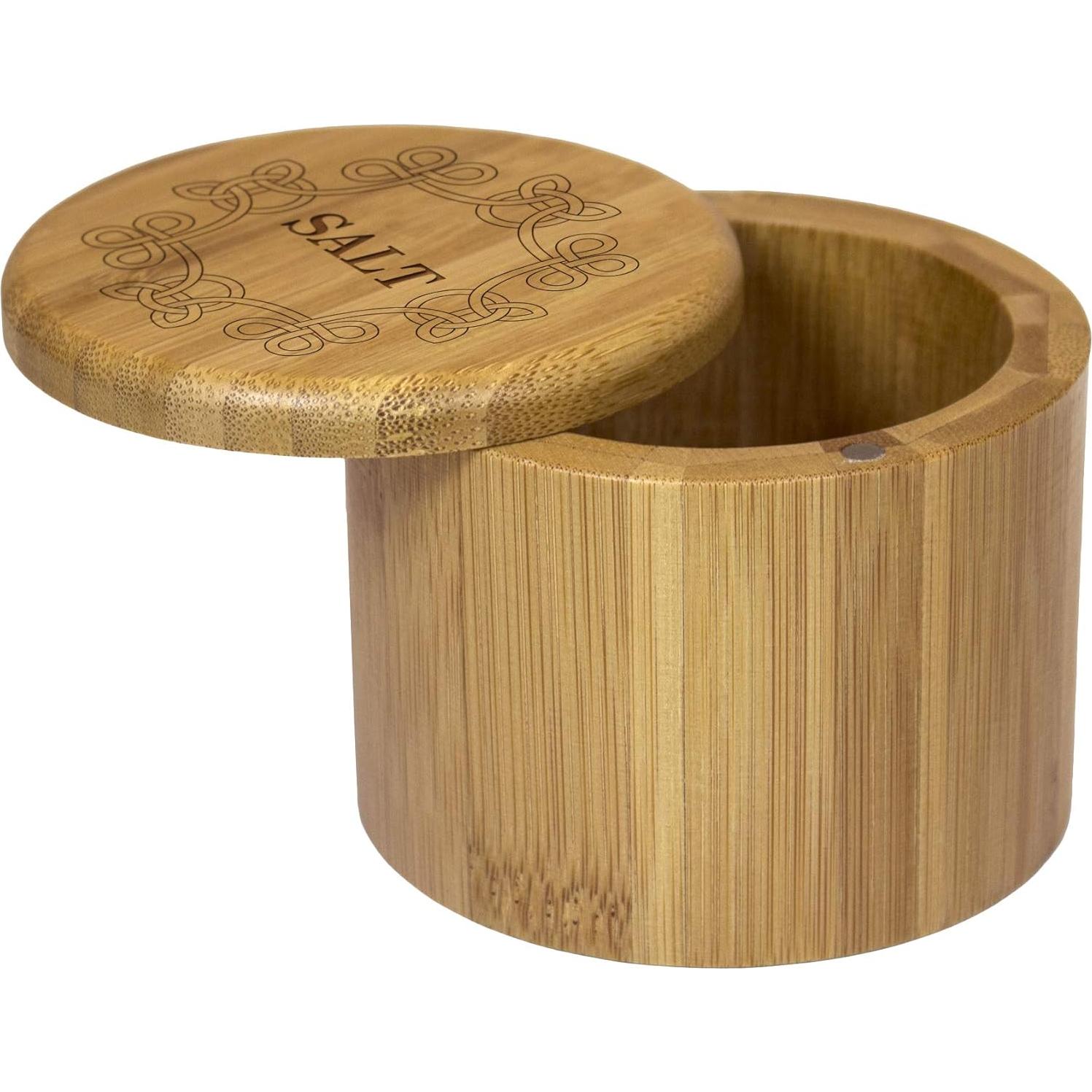 Caja de Sal de Bambú Totally Bamboo con Tapa Magnética 170g