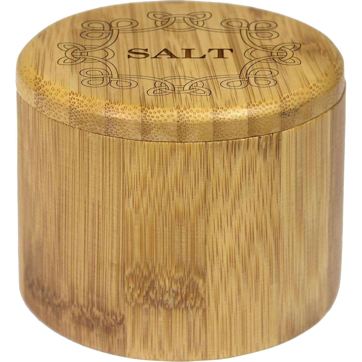 Caja de Sal de Bambú Totally Bamboo con Tapa Magnética 170g
