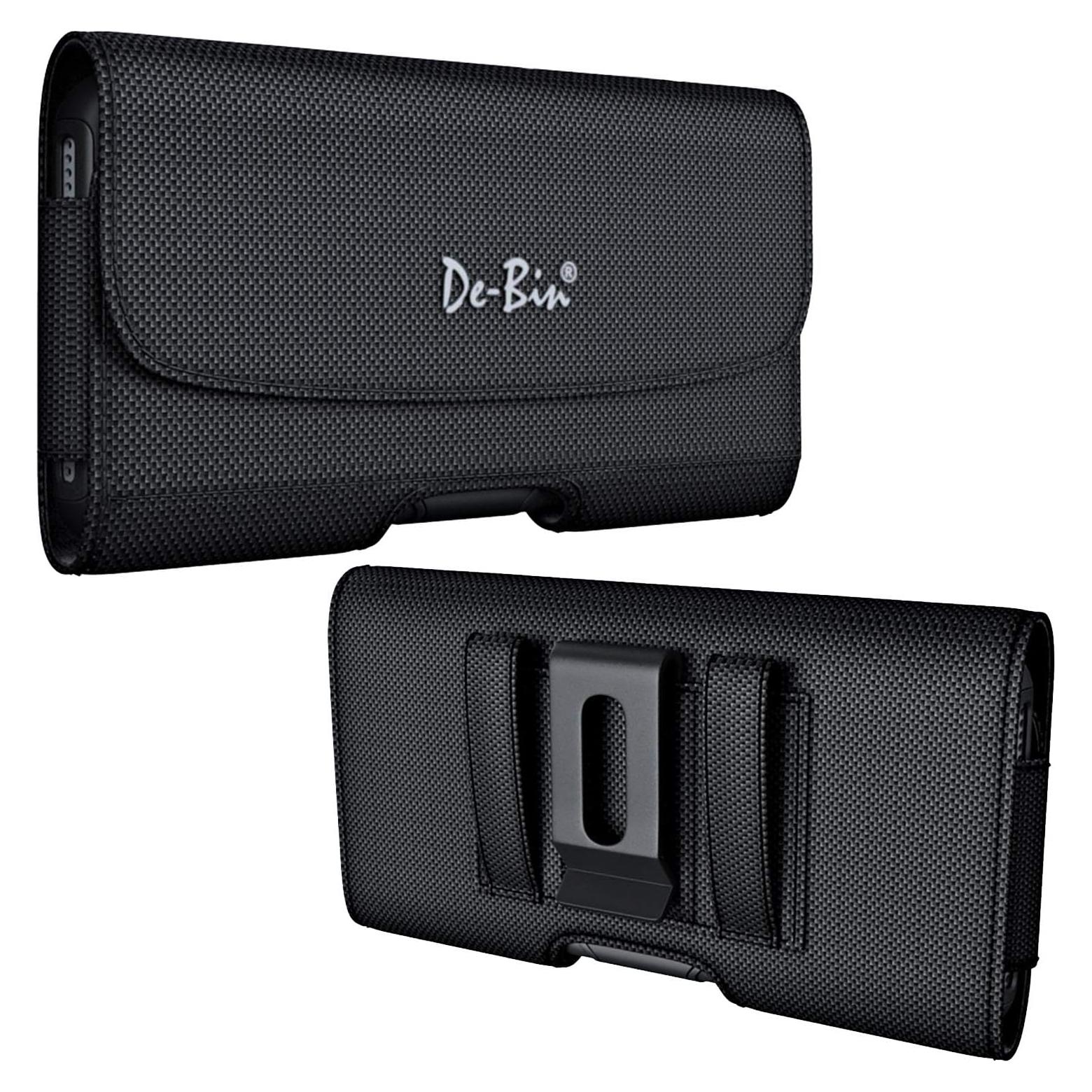 Funda DeBin para iPhone 11 a 16 Pro con clip de cinturón