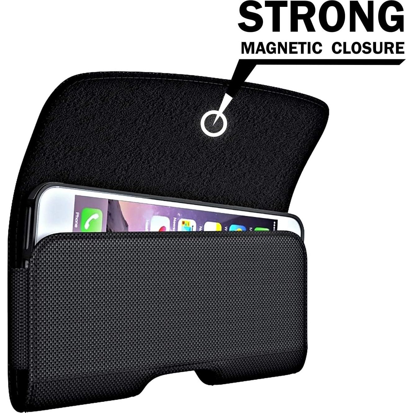 Funda DeBin para iPhone 11 a 16 Pro con clip de cinturón