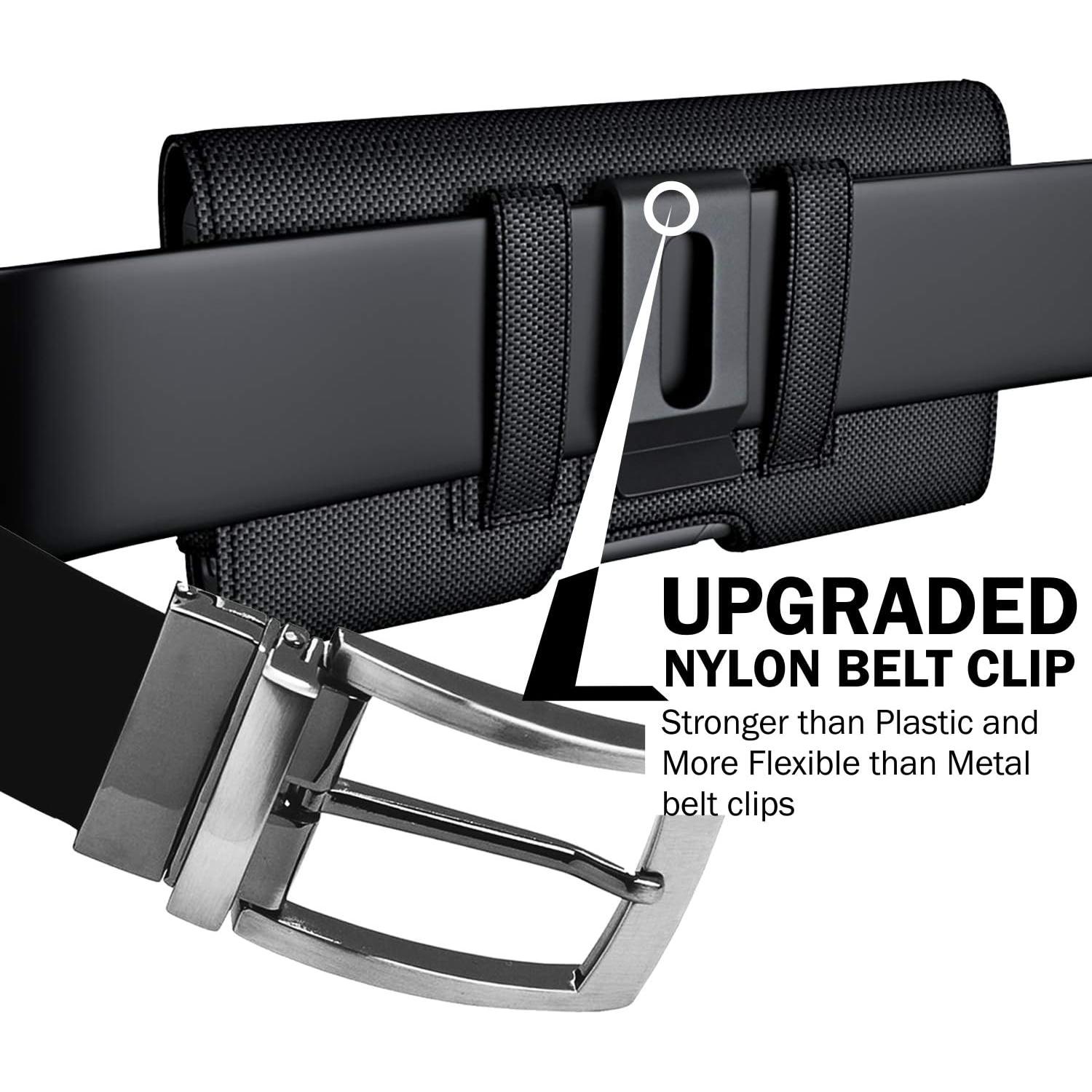 Funda DeBin para iPhone 11 a 16 Pro con clip de cinturón