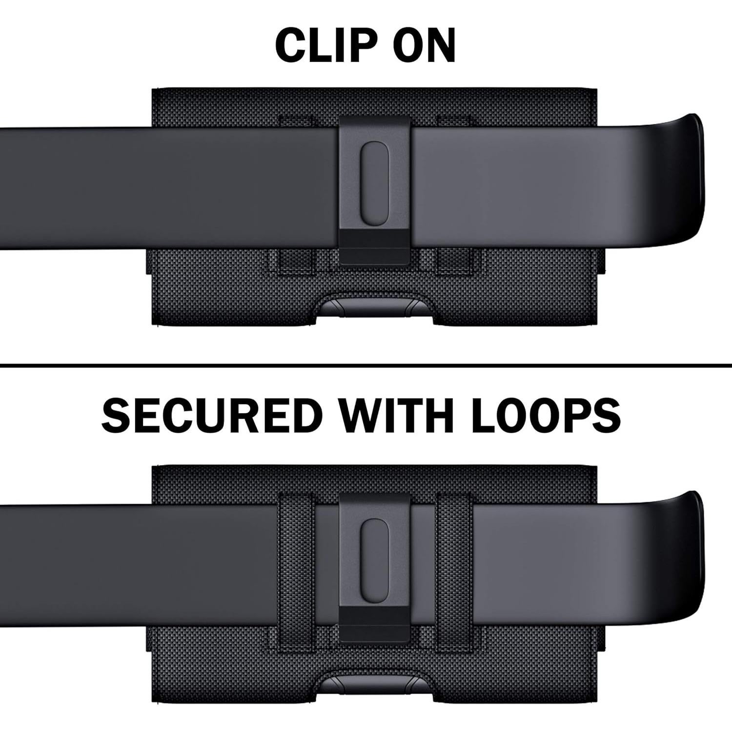 Funda DeBin para iPhone 11 a 16 Pro con clip de cinturón