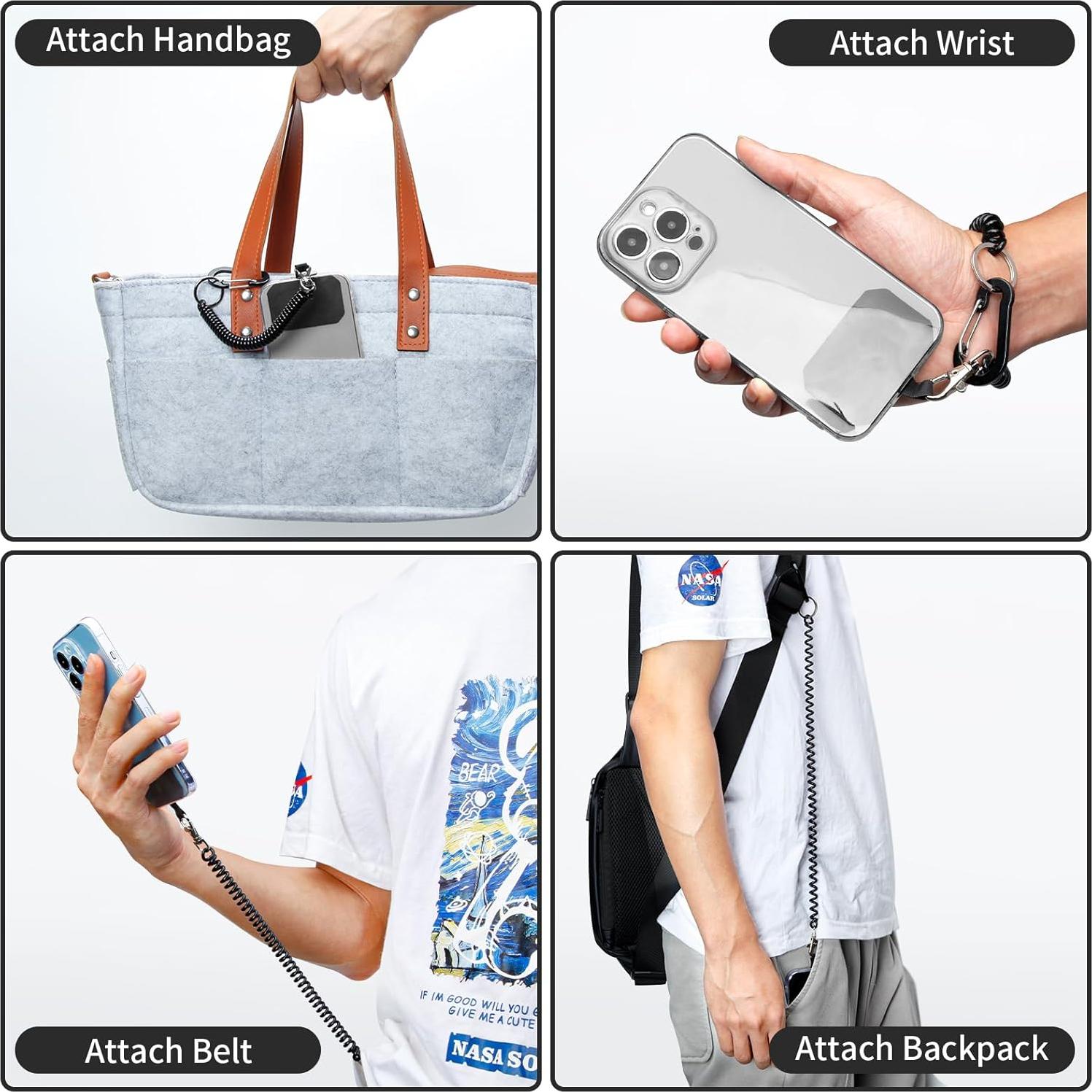 Correa para Teléfono HOTEMIA Anti Robo 18-80 cm Negro