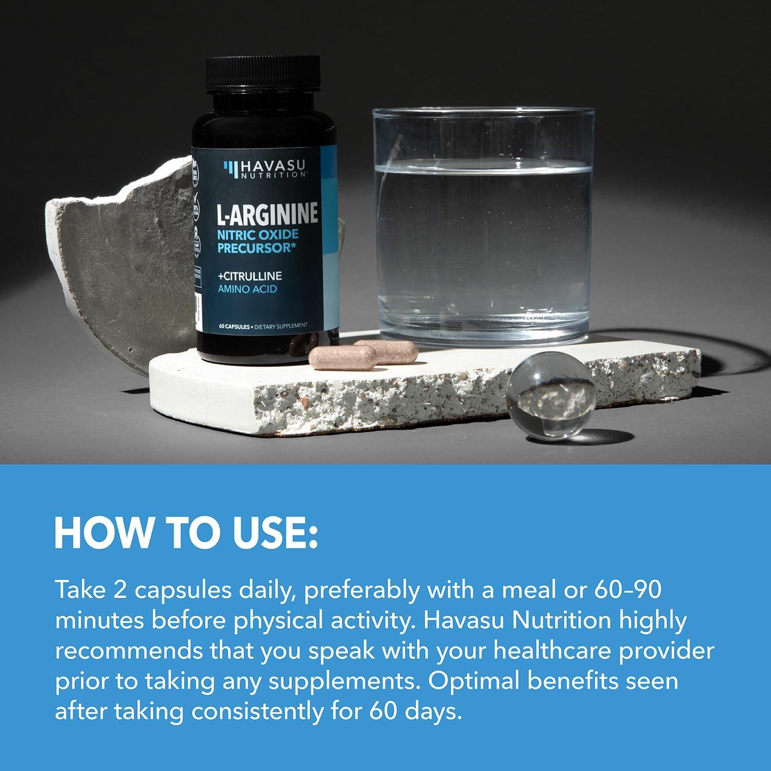 Cápsulas L-Arginina y L-Citrulina Havasu 120 Veganas