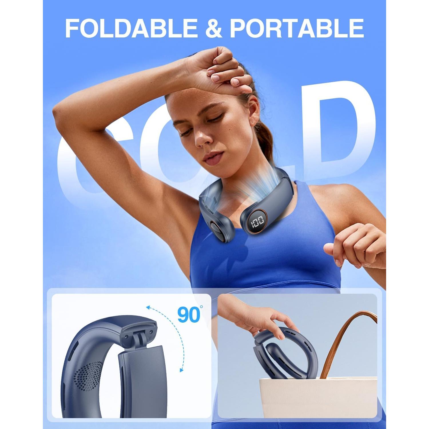 Ventilador de Cuello TUNISE M15 5200mAh Silencioso 3 Velocidades