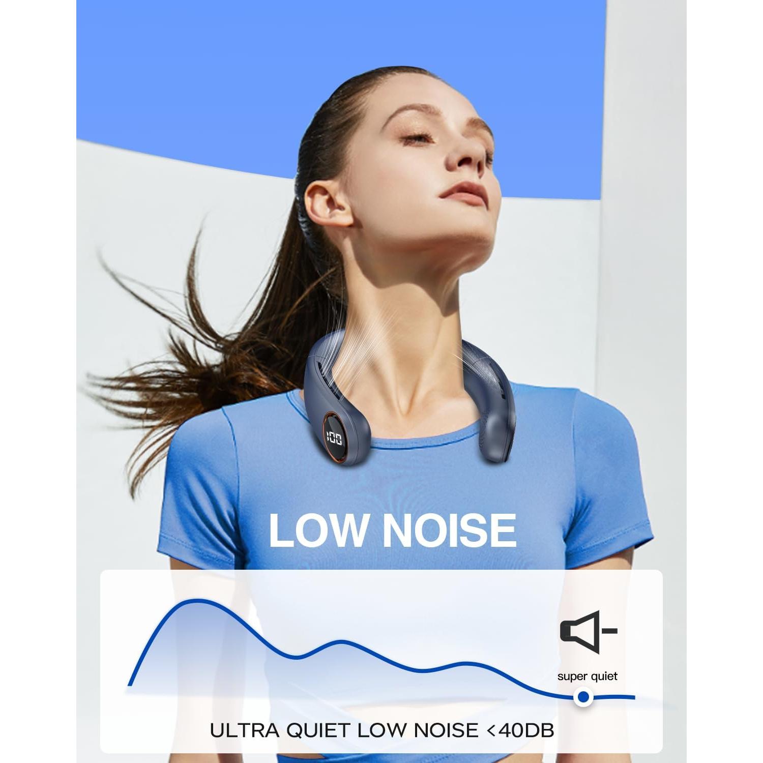 Ventilador de Cuello TUNISE M15 5200mAh Silencioso 3 Velocidades