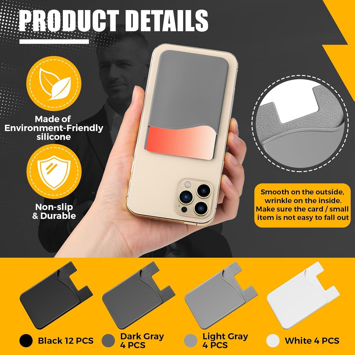 Cartera Adhesiva de Silicona Frienda 24 Piezas Color Vintage