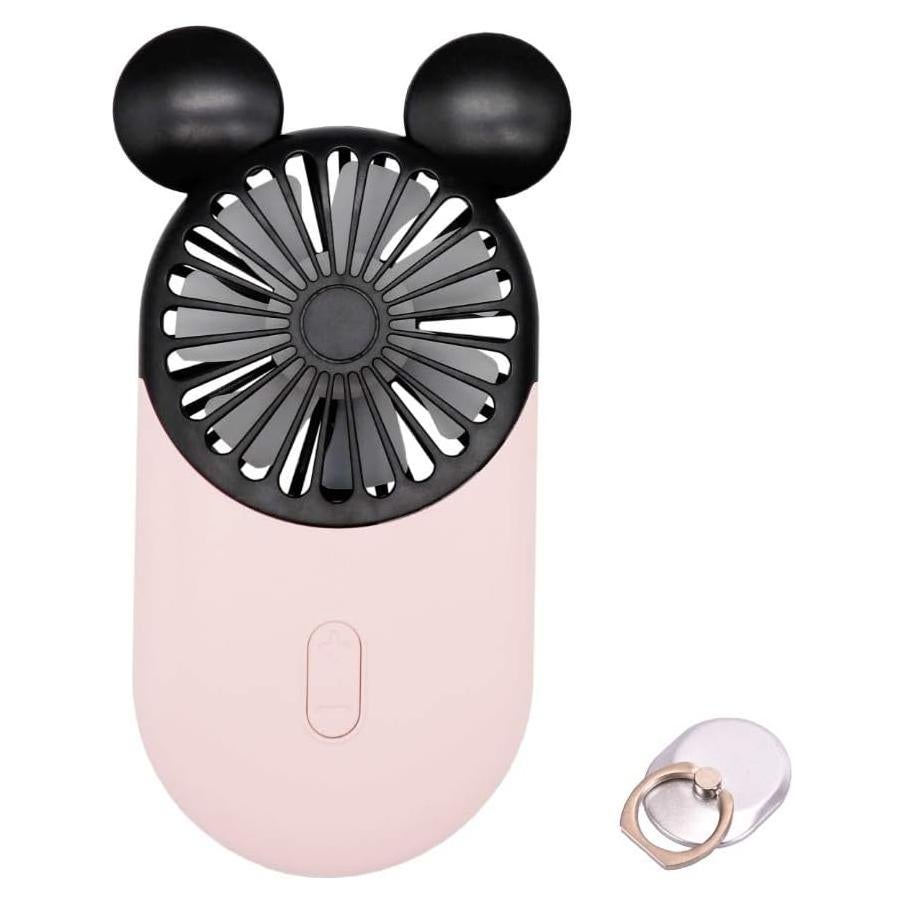 Ventilador Mini DecoLife YS003 Portátil USB 3 Velocidades Rosa