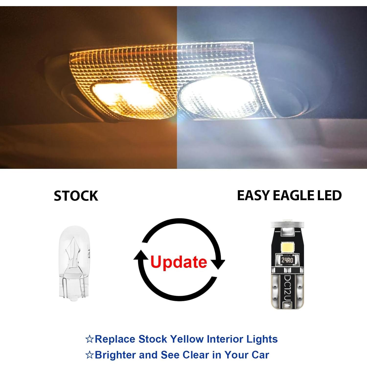 Kit de 6 Bombillas LED Blancas EASY EAGLE para Jeep Wrangler JK 2007-2018