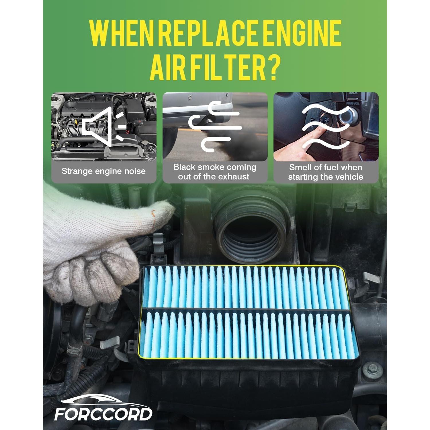 Filtro de aire motor Forccord 17801-31110 compatible Lexus