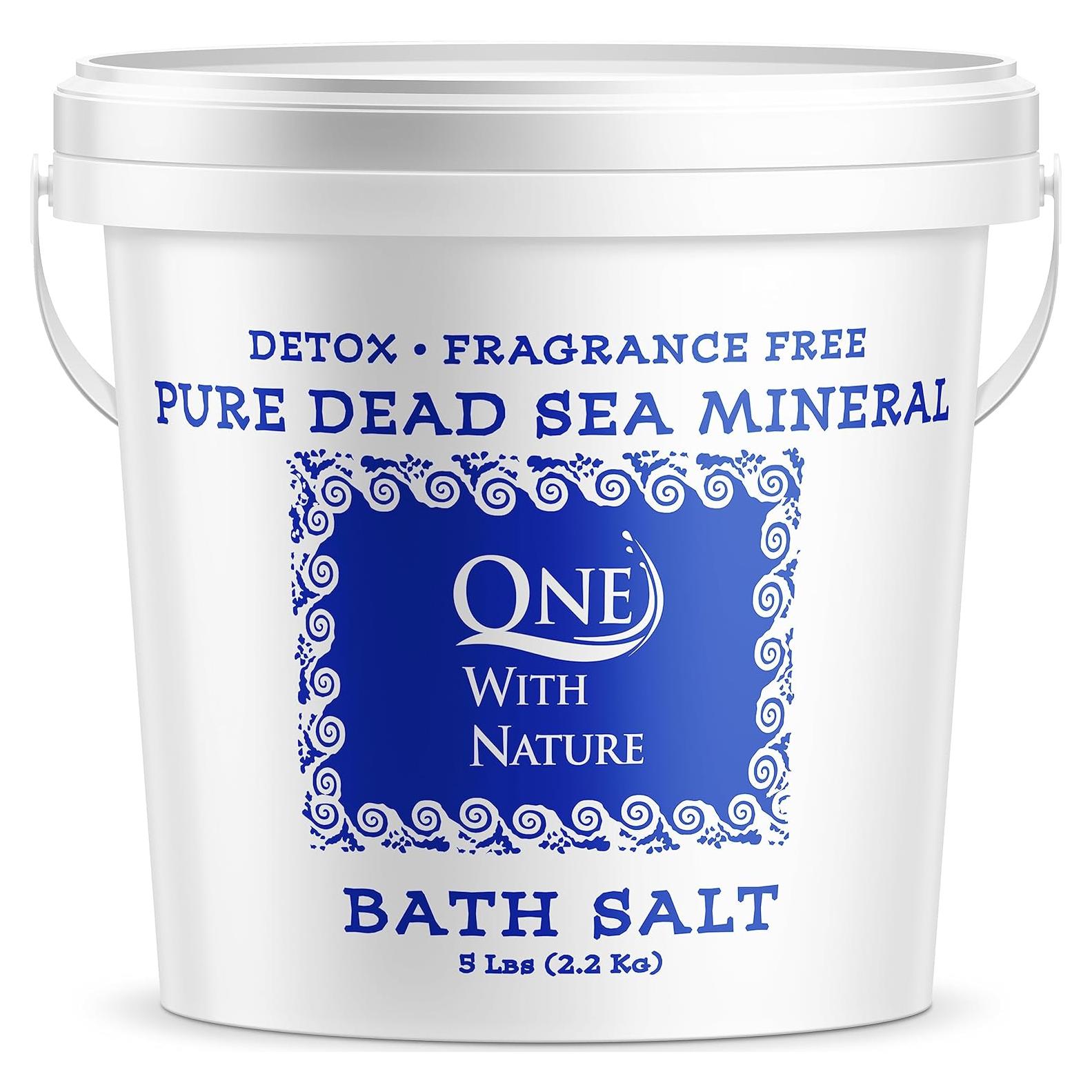 Sal de Mar Muerto Pura One With Nature 2.3kg Sin Fragancia