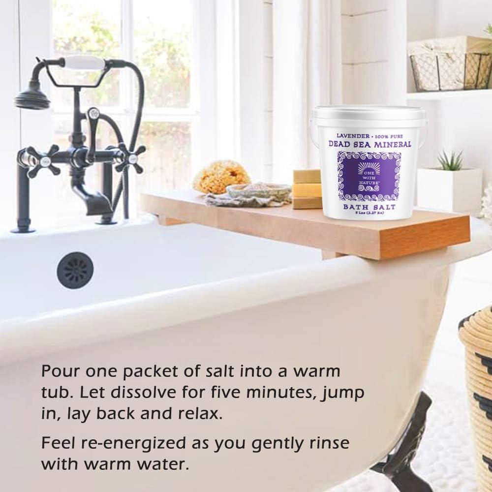 Sal de Mar Muerto Pura One With Nature 2.3kg Sin Fragancia