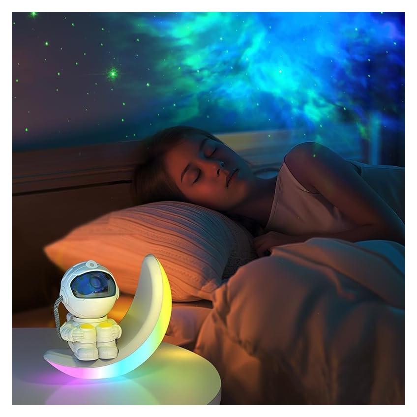 Proyector de Luna Astronauta CGG LED con Control Remoto