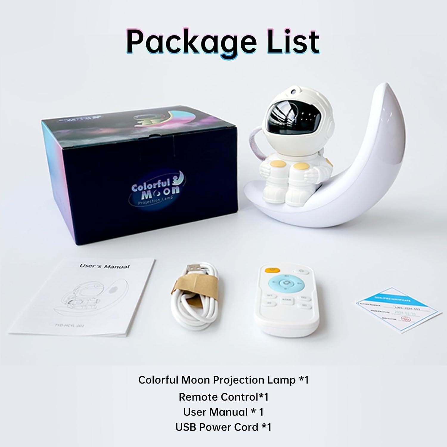 Proyector de Luna Astronauta CGG LED con Control Remoto