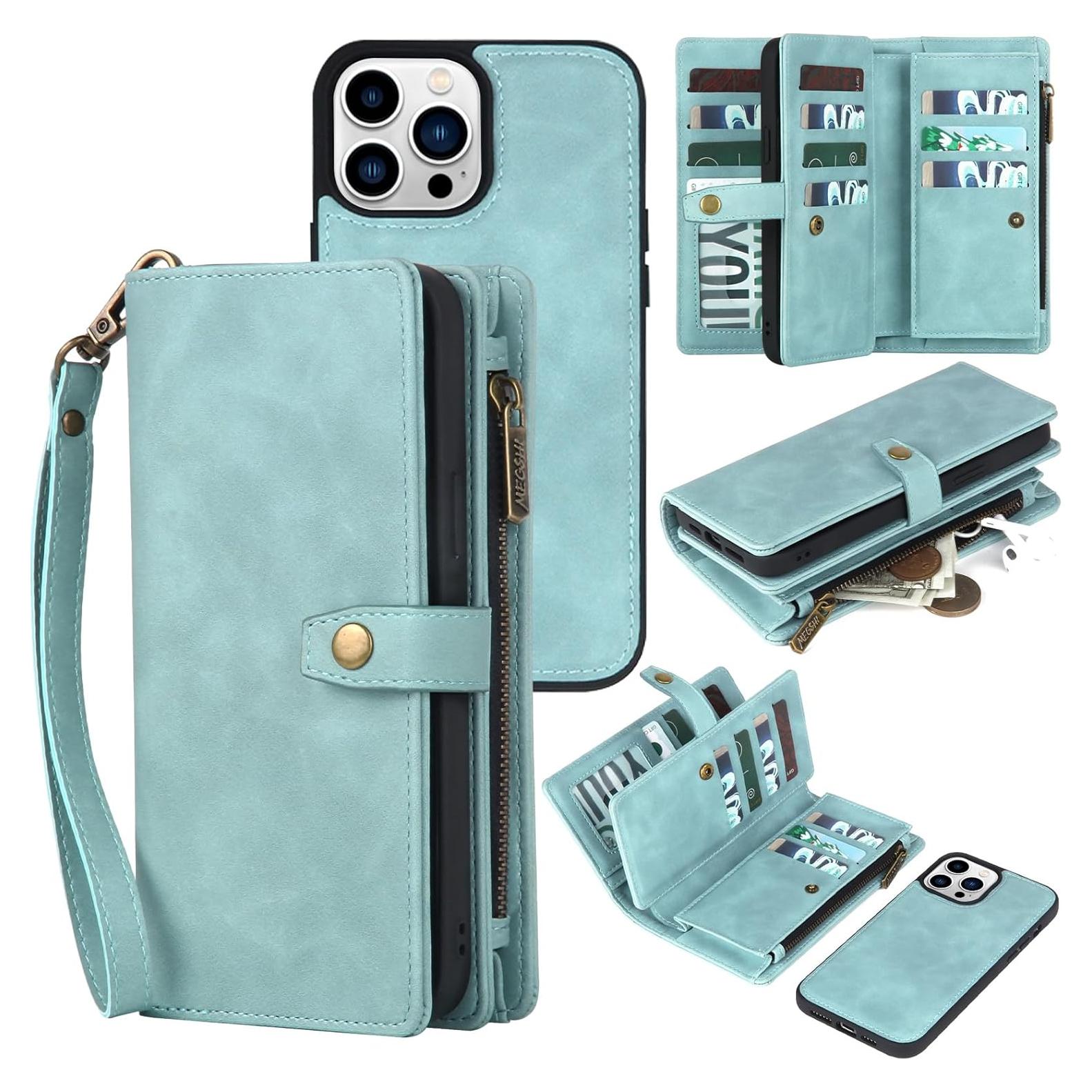Funda Cartera TwoHead iPhone 15 Pro Magnética Azul