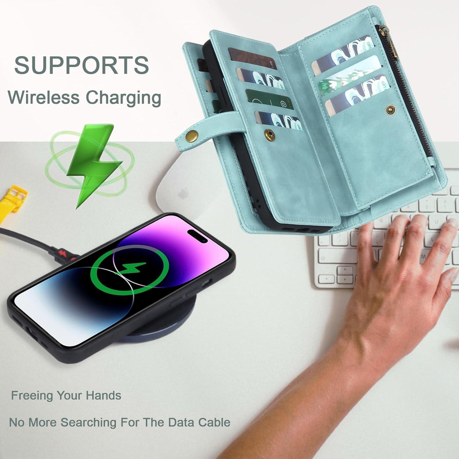 Funda Cartera TwoHead iPhone 15 Pro Magnética Azul