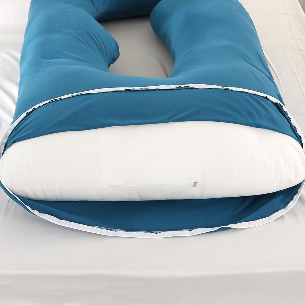 Almohada de Embarazo Jcickt 152 cm Soporte Cuerpo Completo Azul
