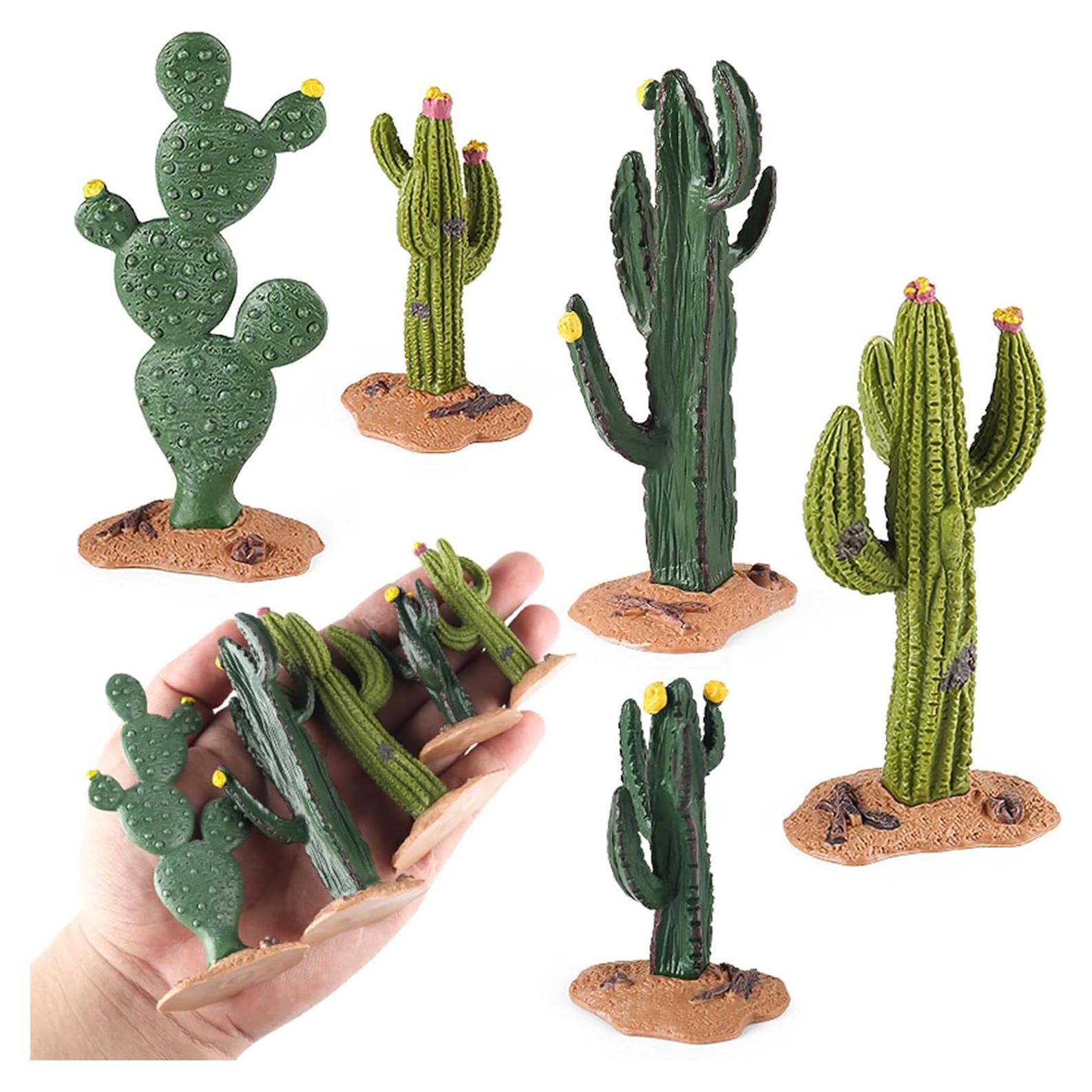 Conjunto de Figuras de Cactus Artificial EOIVSH - 5 Piezas