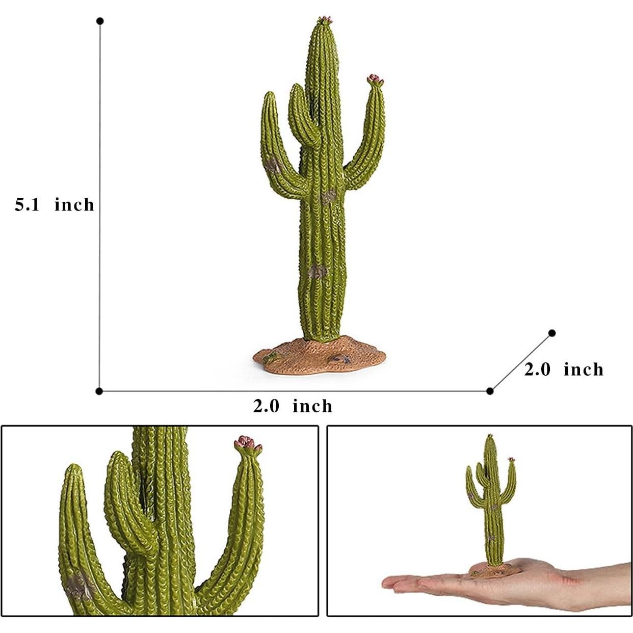 Conjunto de Figuras de Cactus Artificial EOIVSH - 5 Piezas