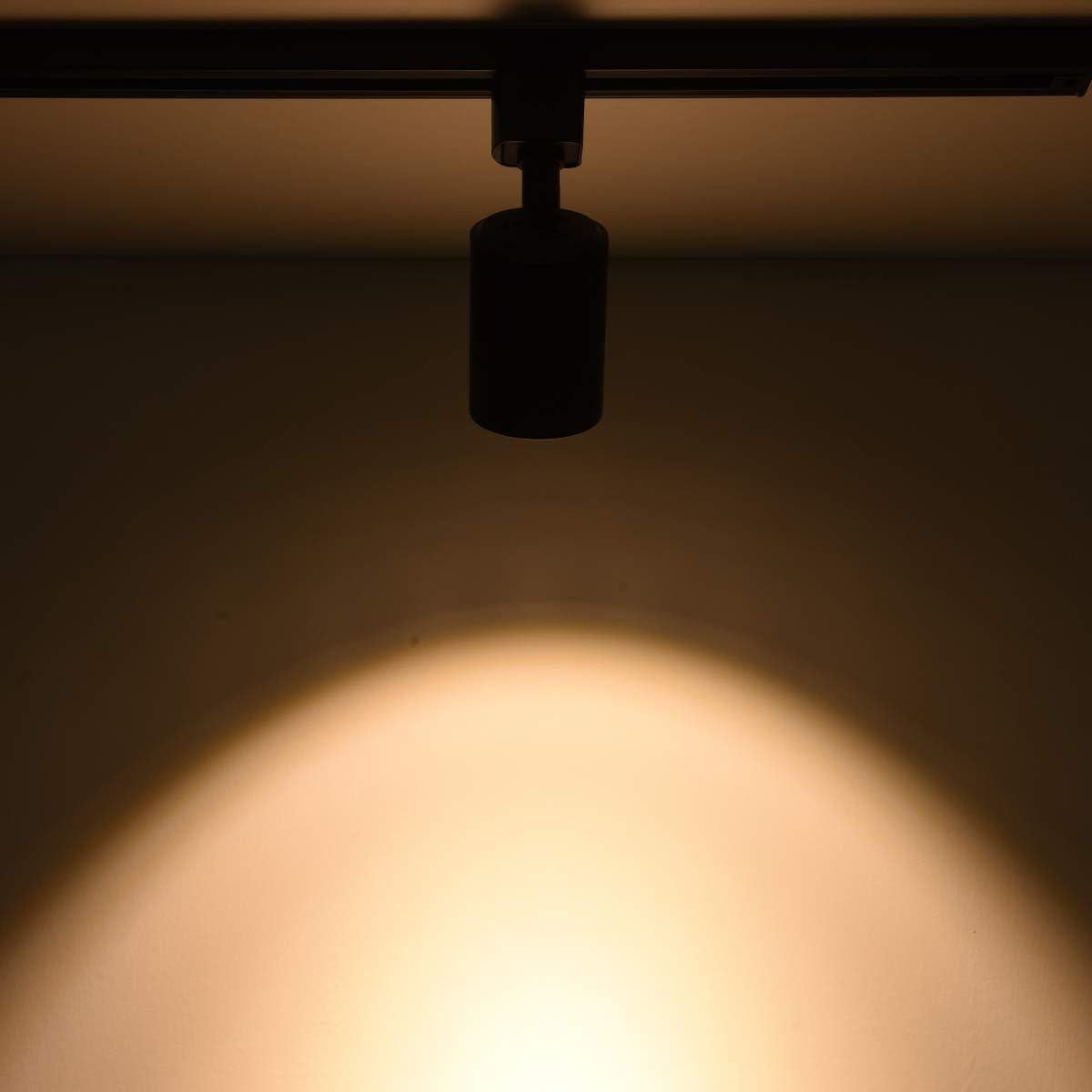 Cabezas de Iluminación LED de Riel Mirrea 12 Pack 6.5W 3000K