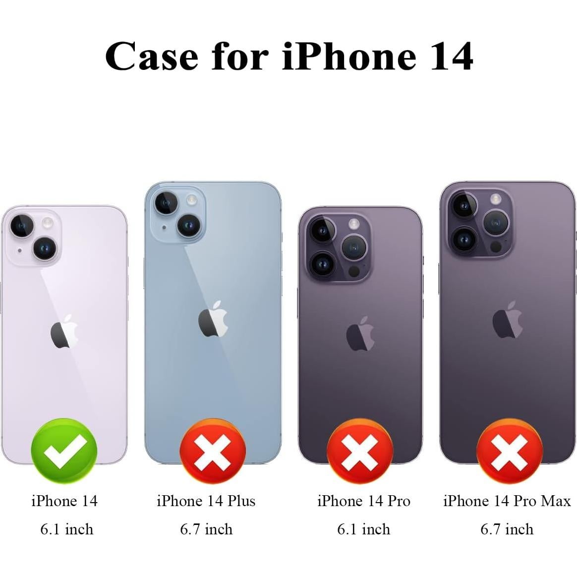 Funda Cartera MMHUO para iPhone 14 con Soporte Azul