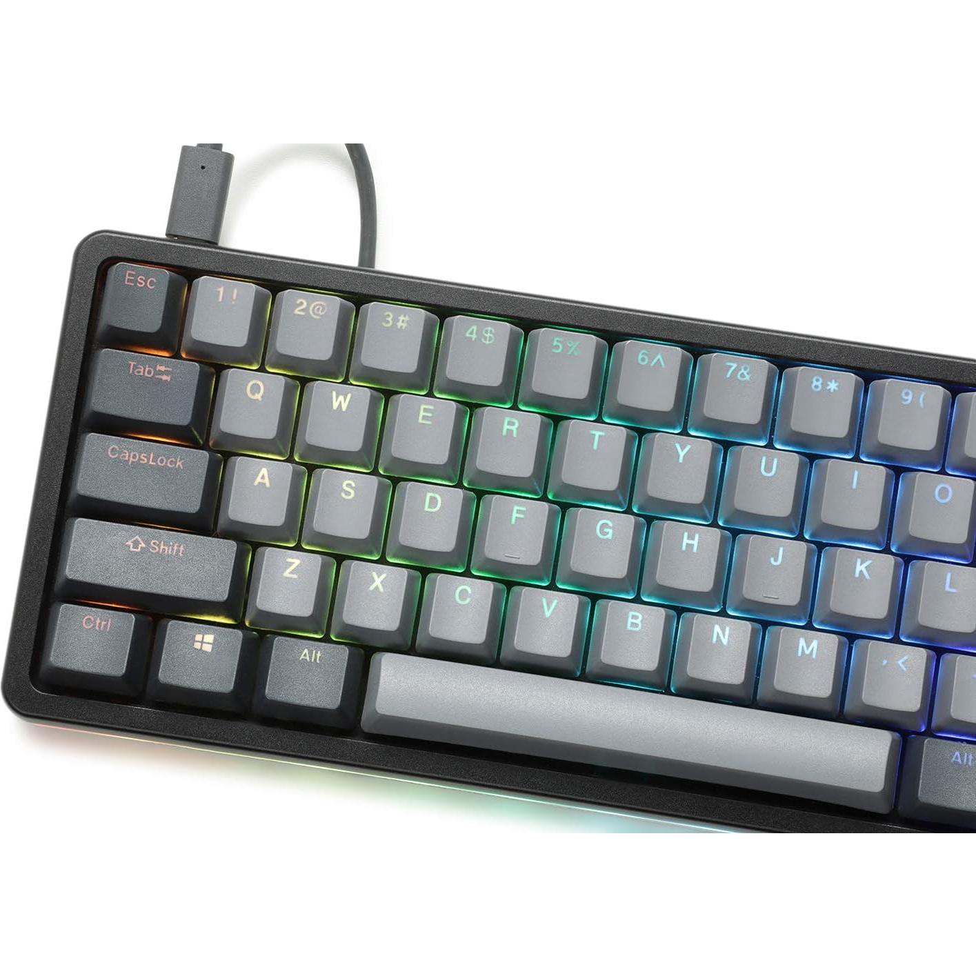 Teclado Mecánico DROP ALT Perfil Alto 67 Teclas RGB Negro