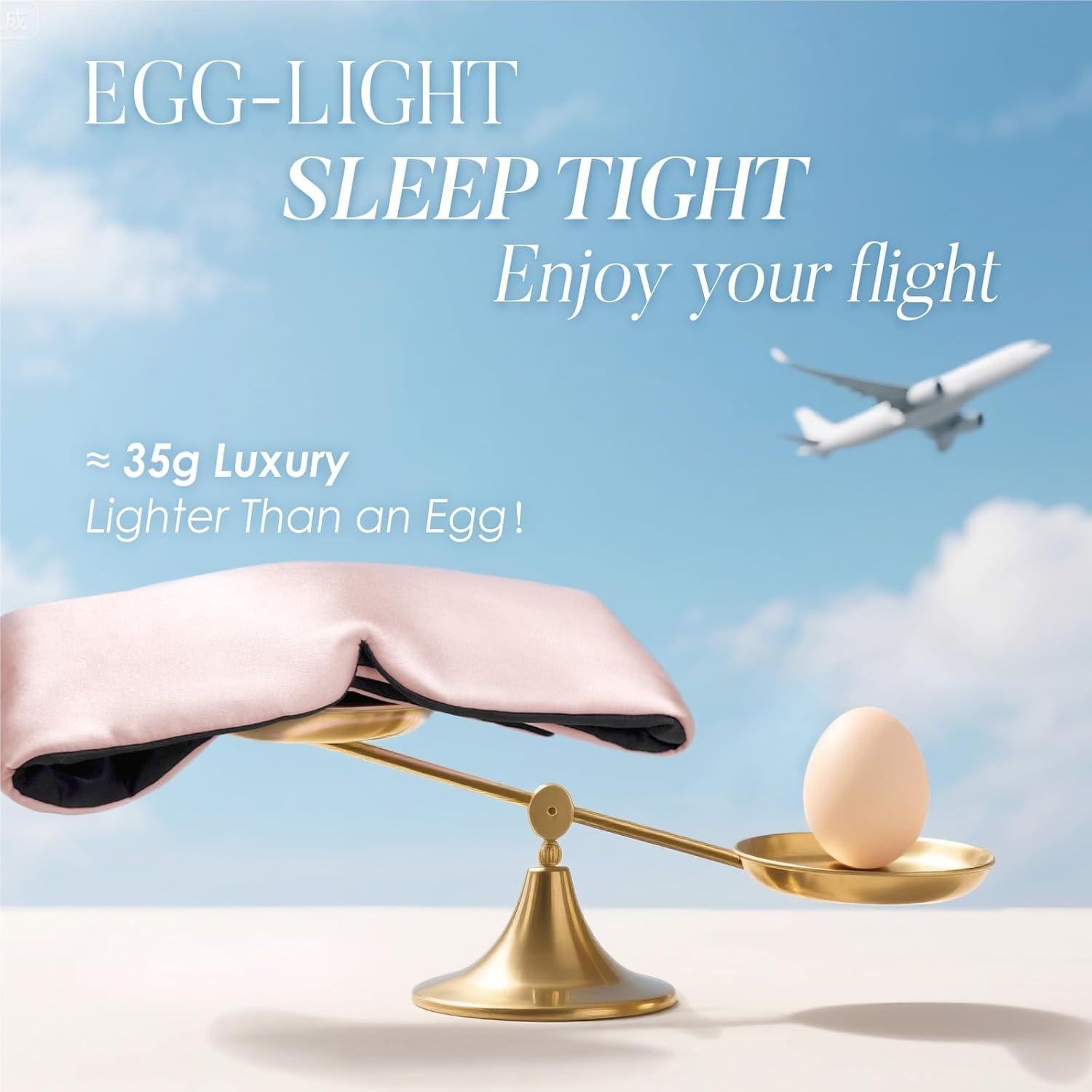 Máscara de Sueño de Seda LULUSILK Reversible Rosa y Negro