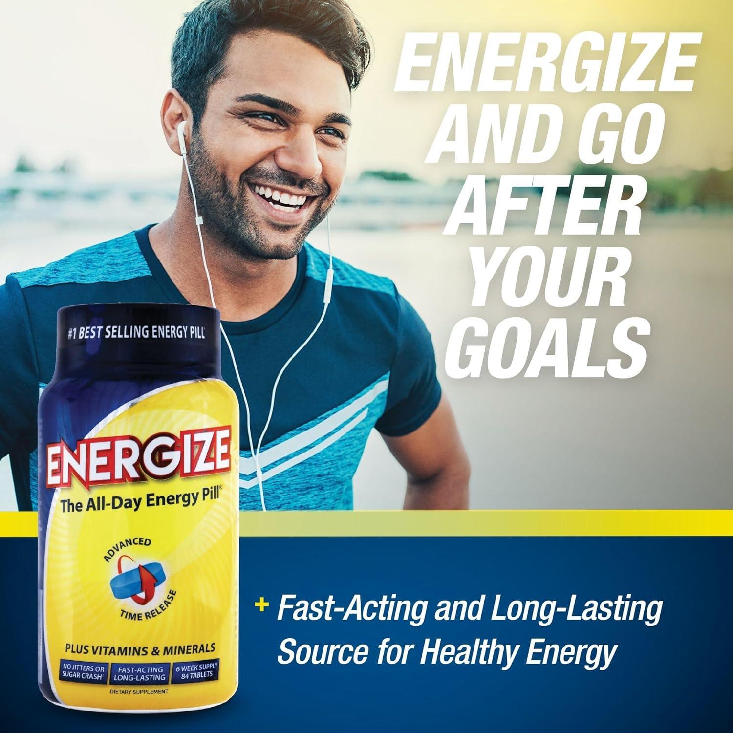 iSatori Energize Pastillas Energéticas 84 Tabletas - Cafeína Prolongada