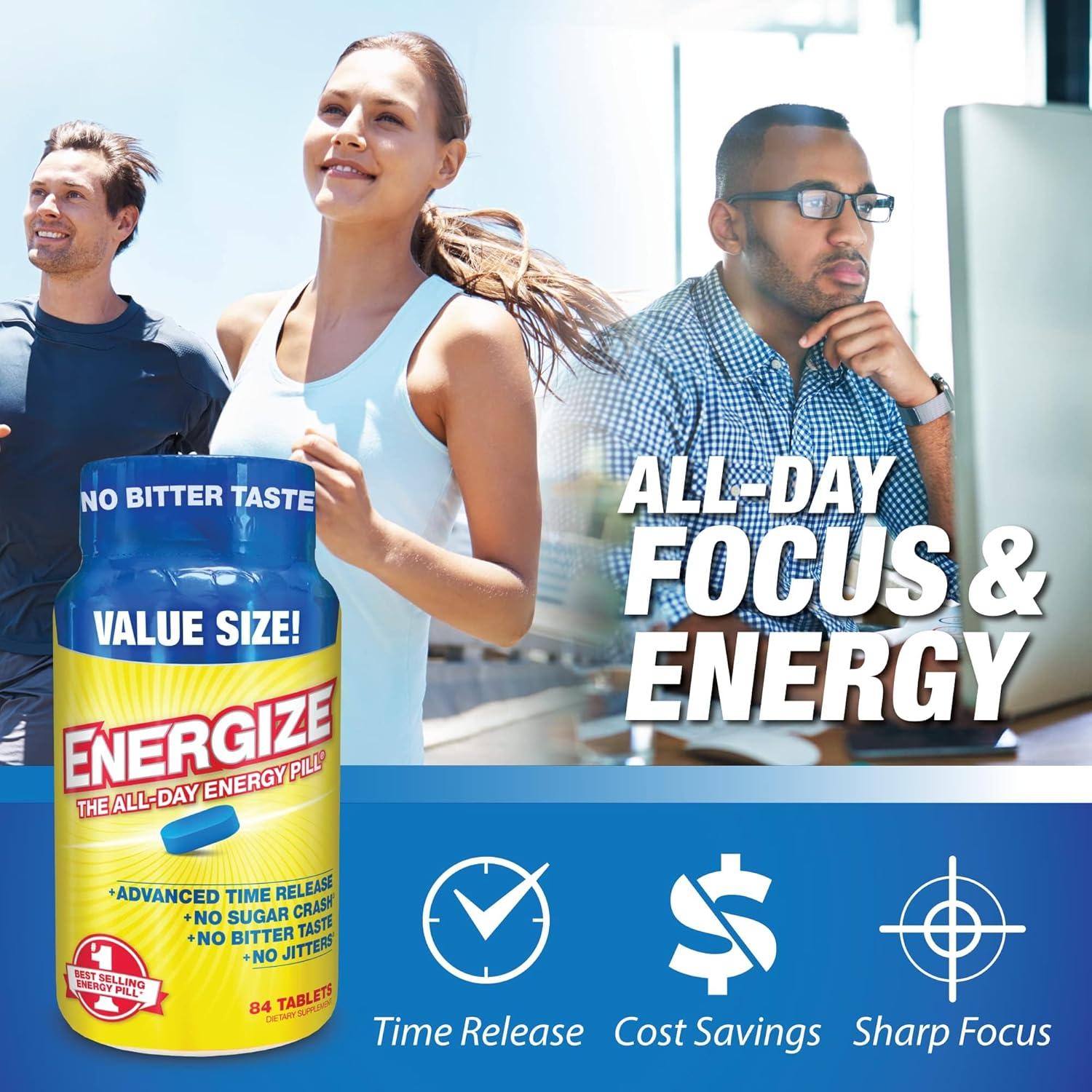 iSatori Energize Pastillas Energéticas 84 Tabletas - Cafeína Prolongada