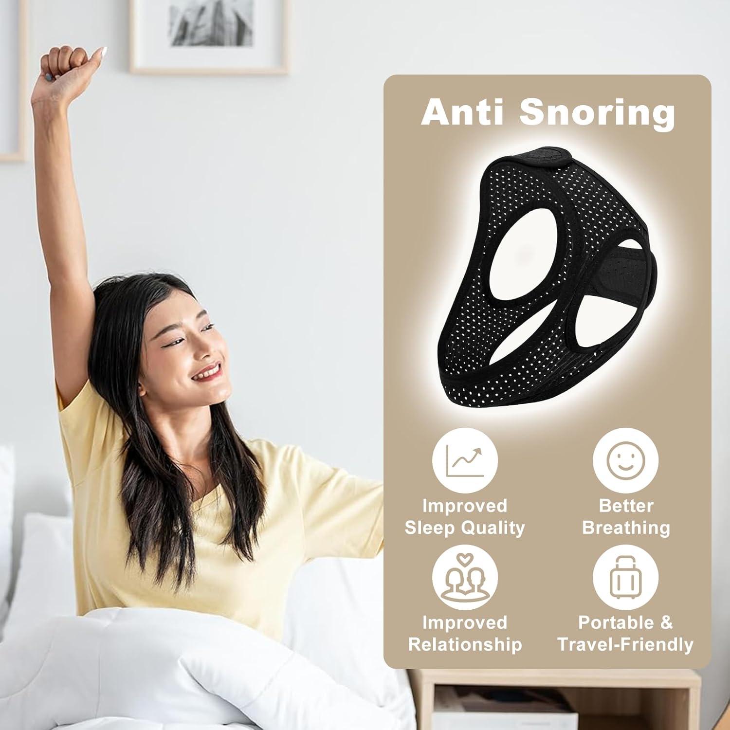 Correa para la Barbilla Antisnoring Aikaplus Ajustable 53cm