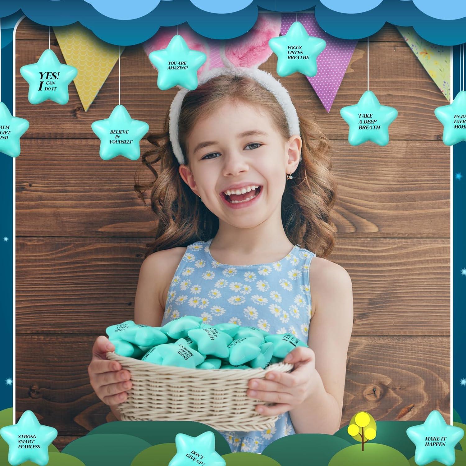 Paquete de 100 Pelotas Antiestrés Motivacionales Sotiff - Azul